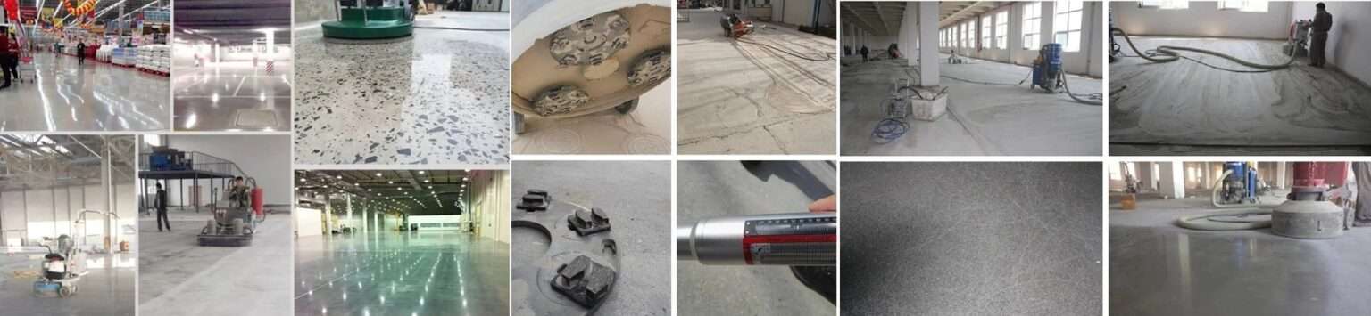 Szlifowanie polerowanie wylewki kamienia betonu