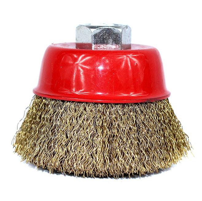 Szczotka druciana mosiądzowa 75mm