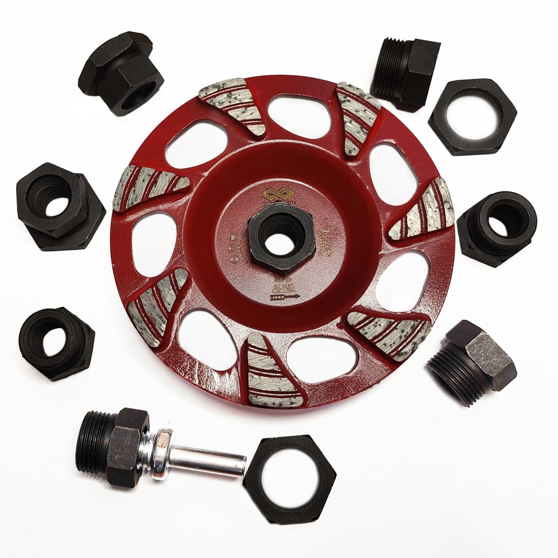 Adapter gwintowany M14 do tarczy - uniwersalny uchwyt nakręcany