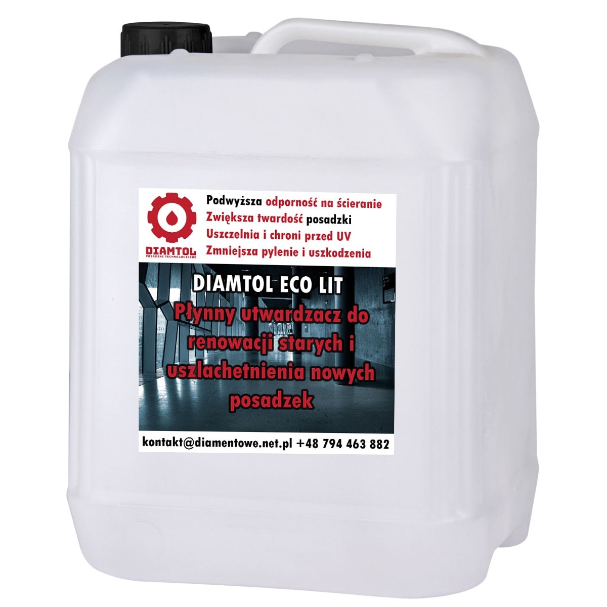 Impregnat krzemian litu 13% do utwardzenia podłóg betonowych Diamtol ECO LIT