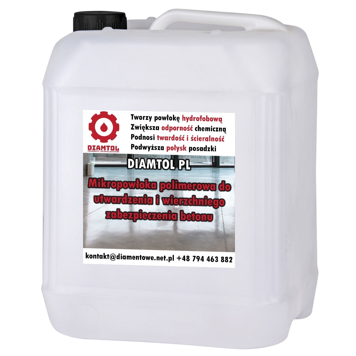 Impregnat polimerowy wierzchni do posadzek betonowych Diamtol PL