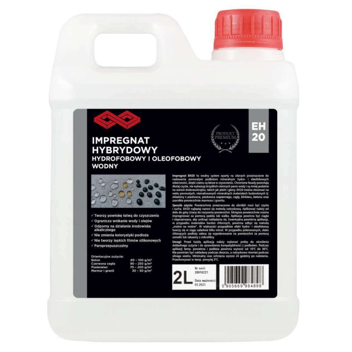 Impregnat hydrofobowy i oleofobowy EH20 5L