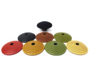 Pady wypukłe półokrągłe do polerowania betonu