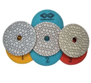 Pady do polerowania betonu ma mokro 3 sztuki