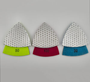 Trójkątny pad diamentowy na rzep do urządzenia wielofunkcyjnego